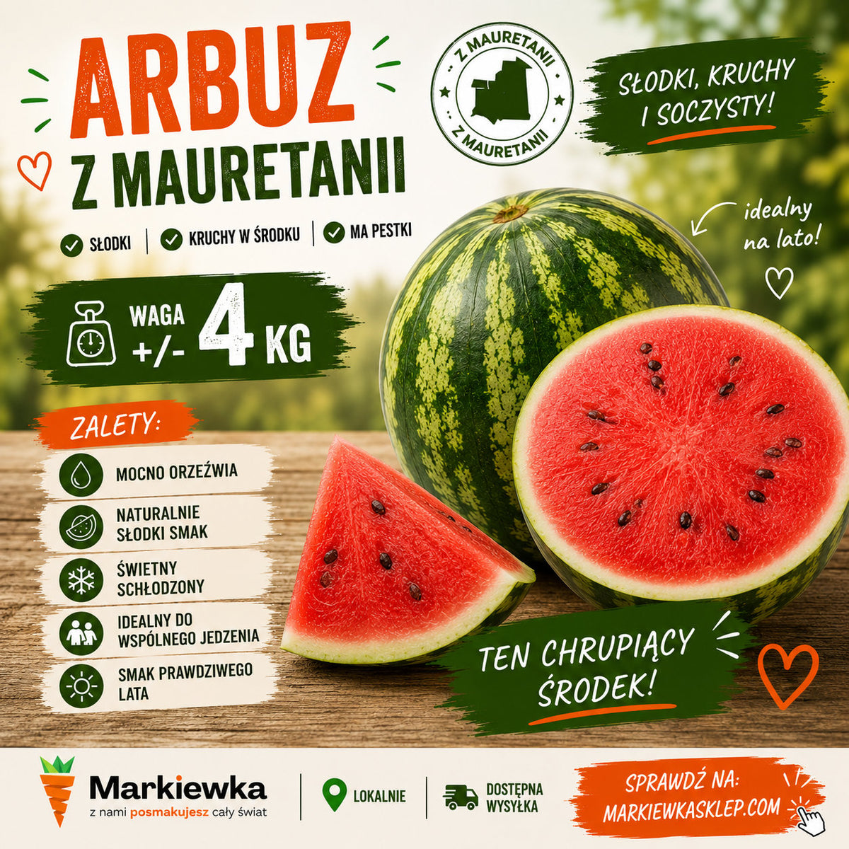 🍉 Arbuz z Mauretanii – słodki smak lata! 