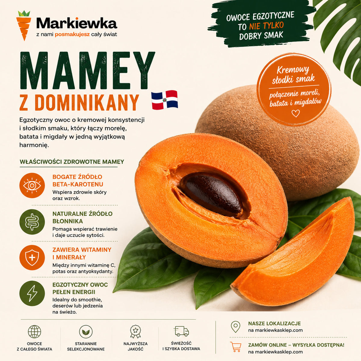 Mamey z Dominikany – egzotyczny owoc o wyjątkowym smaku i właściwościach zdrowotnych 🥭🌴