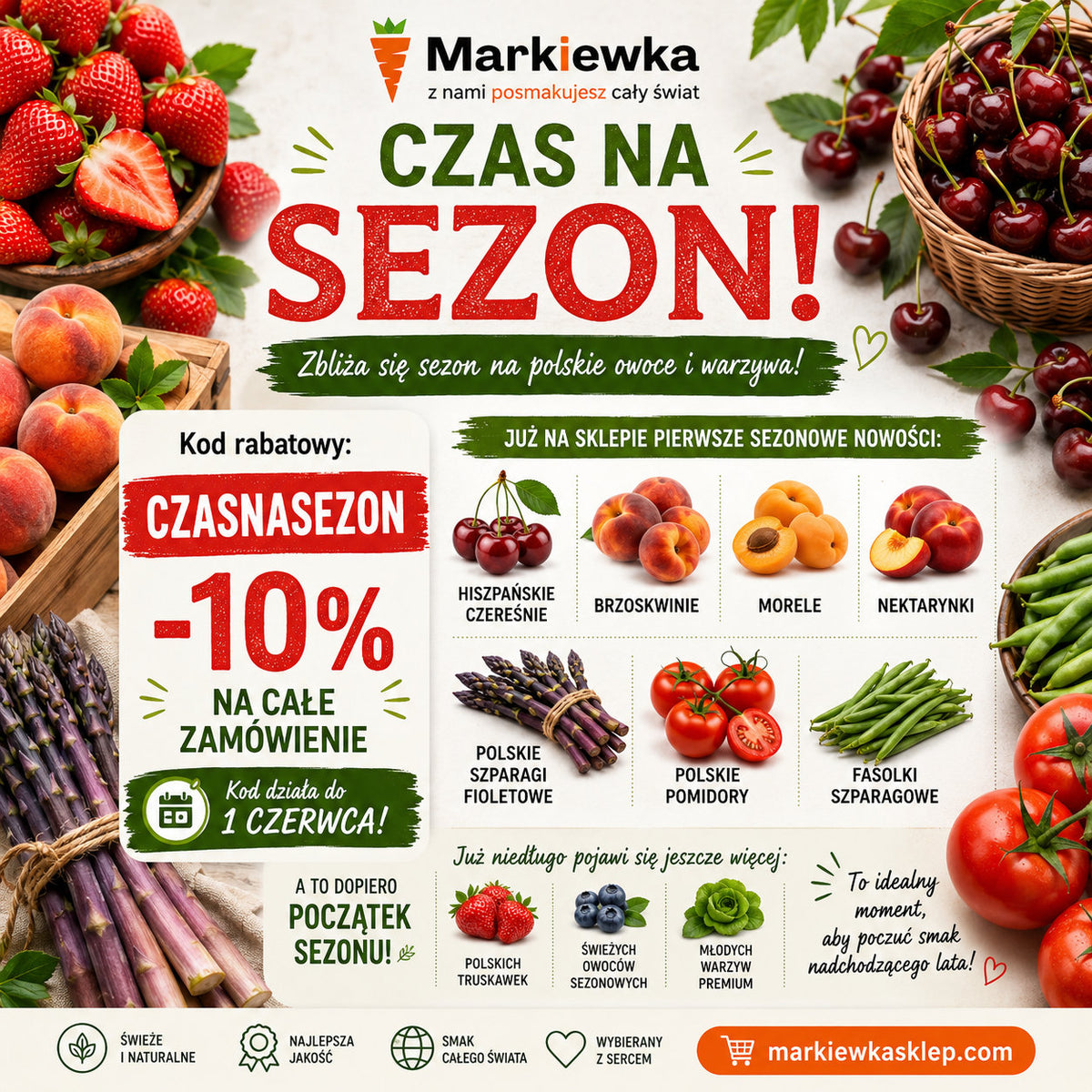 🌸 CZAS NA SEZON! 🍓🍒☀️