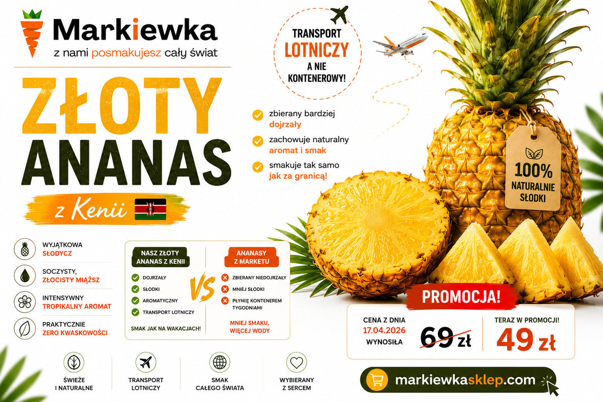 🍍 Złoty Ananas z Kenii — smak wakacji w promocji!