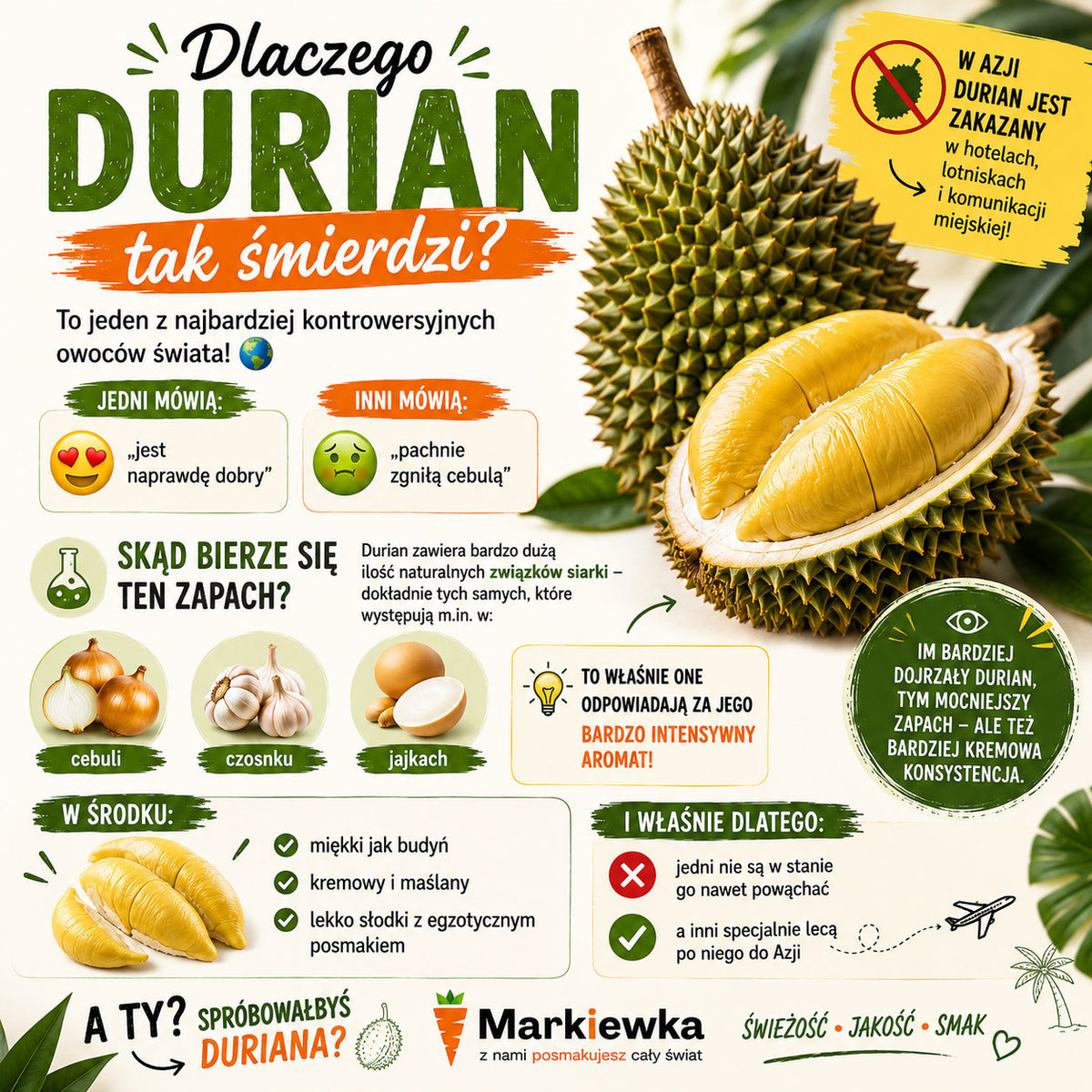 🤯 Dlaczego DURIAN tak śmierdzi? 👀